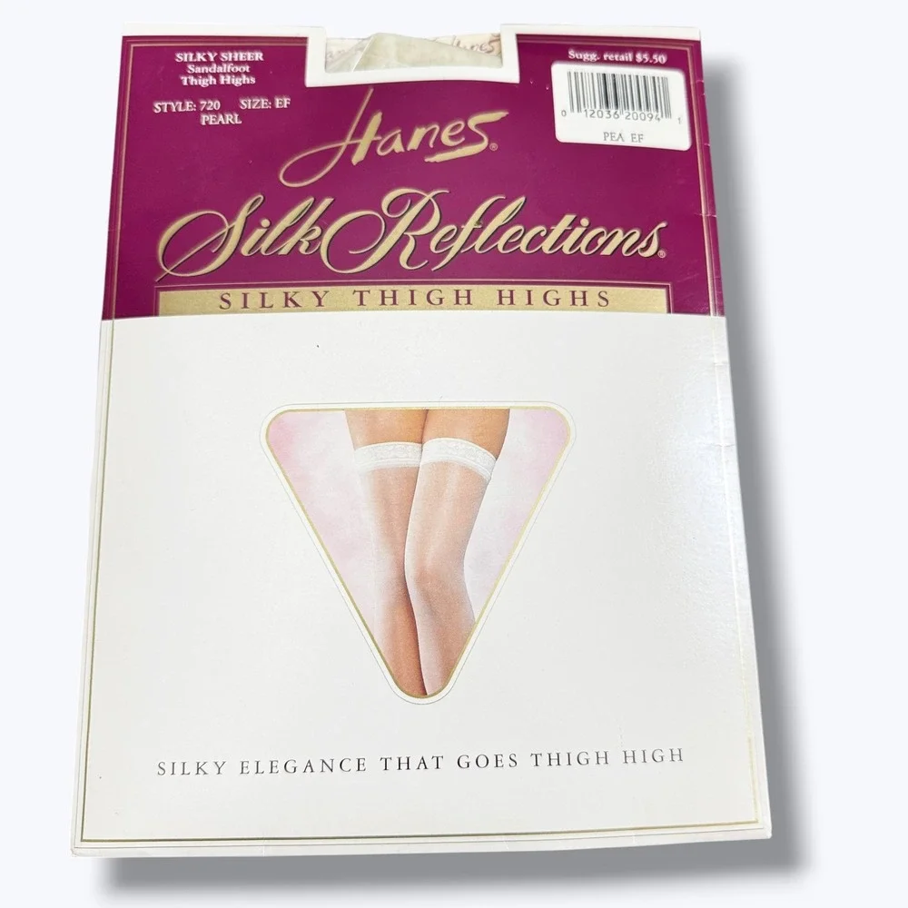 VTG Pantyhose Thigh Highs Tights Bundle 1980s 1990s Hanes Leg Looks JG Hook M/L